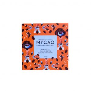 Mi'CAO Pirinç Patlağı & Türk Kahveli Karamel Çikolata Tablet 70 g